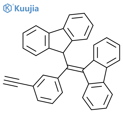 9H-Fluorene, 9-[(3-ethynylphenyl)-9H-fluoren-9-ylidenemethyl]- structure