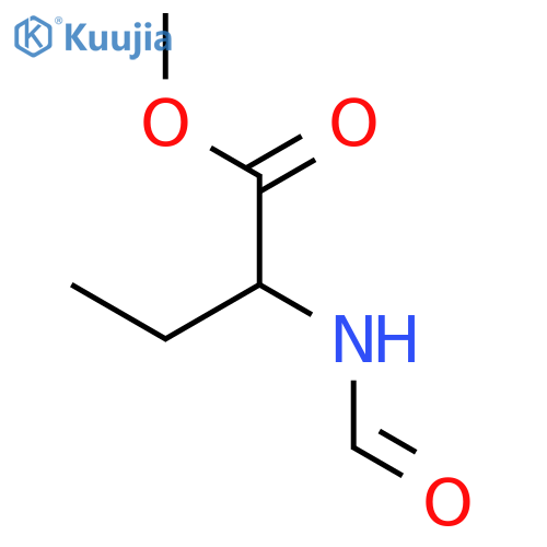 Butanoic acid, 2-(formylamino)-, methyl ester, (±)- structure
