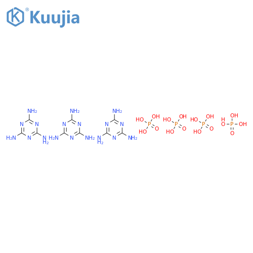 1,3,5-Triazine-2,4,6-triamine, phosphate (3:4) structure
