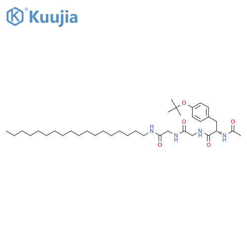 Glycinamide, N-acetyl-O-(1,1-dimethylethyl)-L-tyrosylglycyl-N-octadecyl- structure