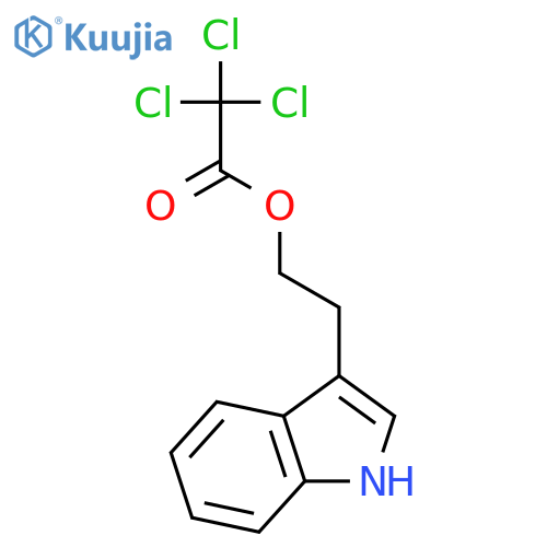 Acetic acid, trichloro-, 2-(1H-indol-3-yl)ethyl ester structure