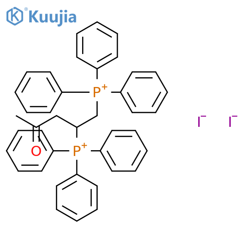 Phosphonium, [1-(2-oxopropyl)-1,2-ethanediyl]bis[triphenyl-, diiodide structure