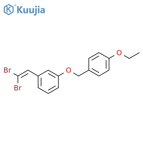 Benzene, 1-(2,2-dibromoethenyl)-3-[(4-ethoxyphenyl)methoxy]- structure