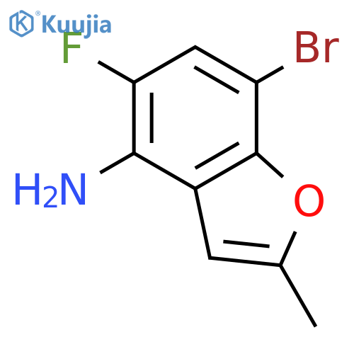 4-Benzofuranamine, 7-bromo-5-fluoro-2-methyl- structure