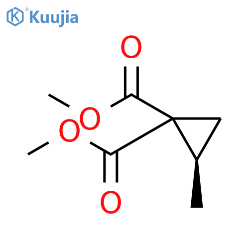 1,1-CYCLOPROPANEDICARBOXYLIC ACID, 2-METHYL-, DIMETHYL ESTER, (2R)- structure