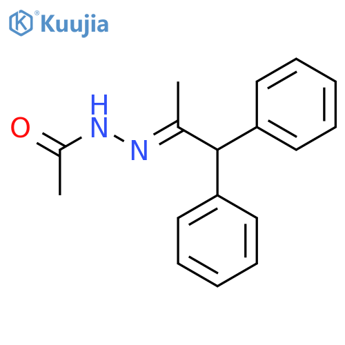 Acetic acid, (1-methyl-2,2-diphenylethylidene)hydrazide structure