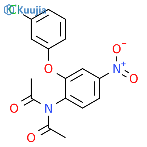Acetamide, N-acetyl-N-[2-(3-chlorophenoxy)-4-nitrophenyl]- structure