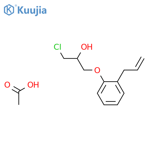 2-Propanol, 1-chloro-3-[2-(2-propenyl)phenoxy]-, acetate, (±)- structure