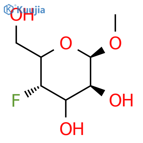 (2R,3S,5S)-5-Fluoro-6-(hydroxymethyl)-2-methoxytetrahydropyran-3,4-diol structure