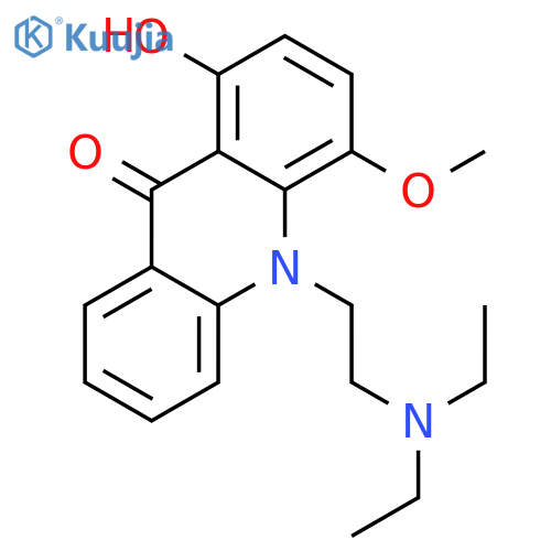 9(10H)-Acridinone,10-[2-(diethylamino)ethyl]-1-hydroxy-4-methoxy- structure