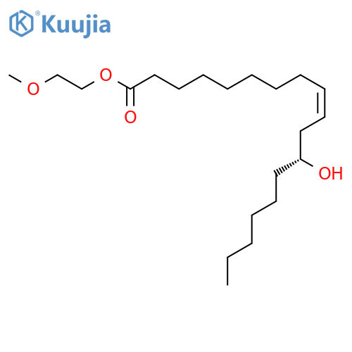 9-Octadecenoic acid,12-hydroxy-, 2-methoxyethyl ester, [R-(Z)]- (9CI) structure
