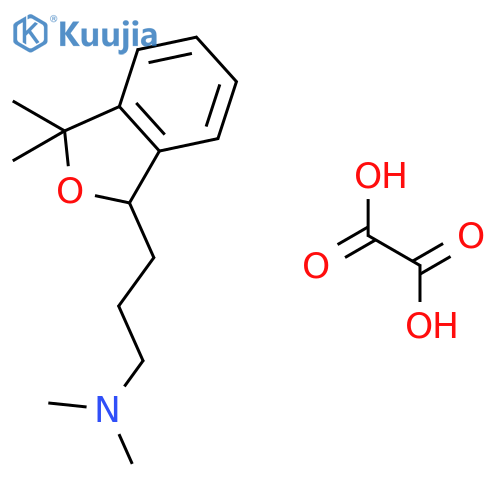 3-(3,3-dimethyl-1,3-dihydro-2-benzofuran-1-yl)-N,N-dimethylpropan-1-amine ethanedioate (1:1) structure