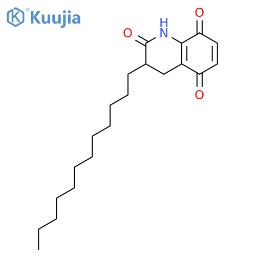 2(1H)-Quinolinone, 3-dodecyl-3,4,5,8-tetrahydro-5,8-dioxo- structure