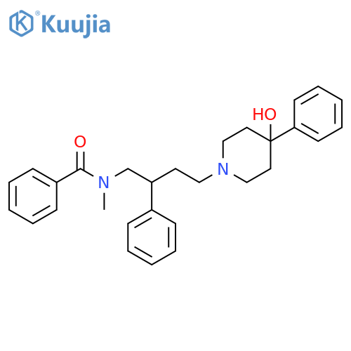 Benzamide,N-[4-(4-hydroxy-4-phenyl-1-piperidinyl)-2-phenylbutyl]-N-methyl- structure