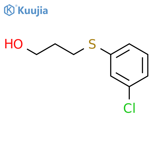 1-Propanol, 3-[(3-chlorophenyl)thio]- structure