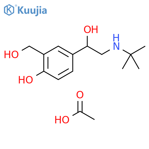 Salbutamol acetate structure