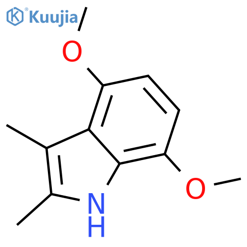 4,7-dimethoxy-2,3-dimethyl-1H-Indole structure