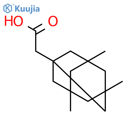 2-(3,5,7-trimethyladamantan-1-yl)acetic acid structure