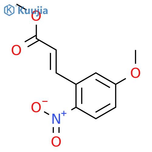 2-Propenoic acid, 3-(5-methoxy-2-nitrophenyl)-, methyl ester, (2E)- structure