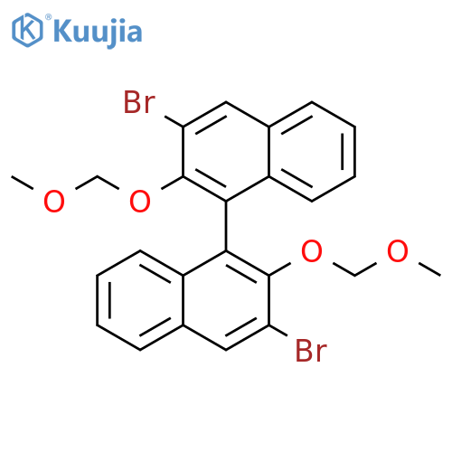 (S)-3,3'-Dibromo-2,2'-bis(methoxymethoxy)-1,1'-binaphthyl structure
