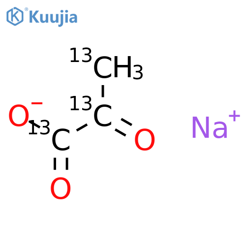 Pyruvic Acid-13C3 Sodium Salt structure