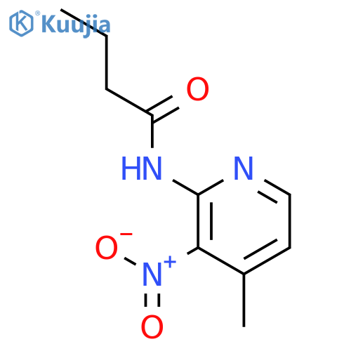 Butanamide, N-(4-methyl-3-nitro-2-pyridinyl)- structure