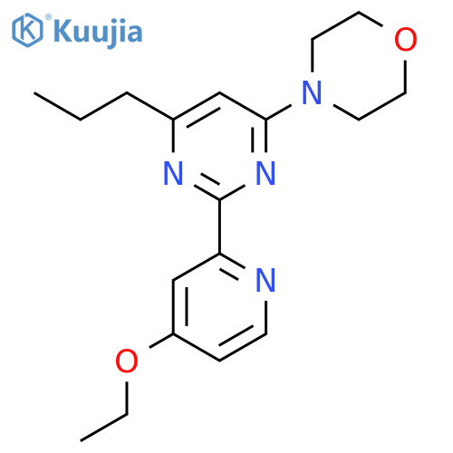 MORPHOLINE, 4-[2-(4-ETHOXY-2-PYRIDINYL)-6-PROPYL-4-PYRIMIDINYL]- structure