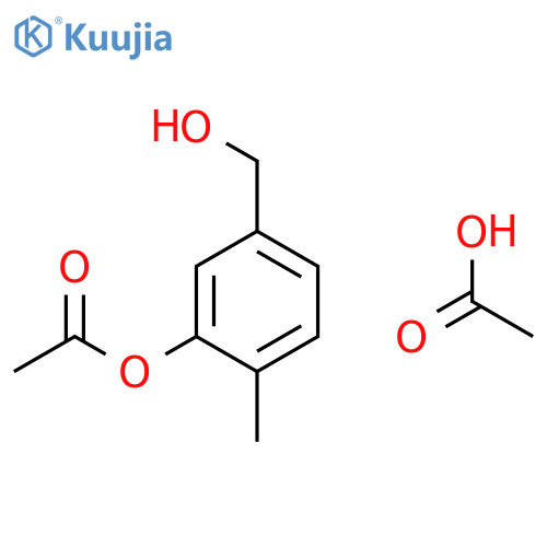 Acetic acid;[5-(hydroxymethyl)-2-methylphenyl] acetate structure
