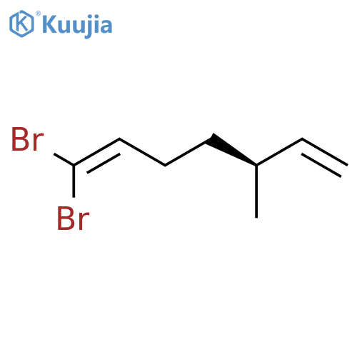 1,6-Heptadiene, 1,1-dibromo-5-methyl-, (S)- structure