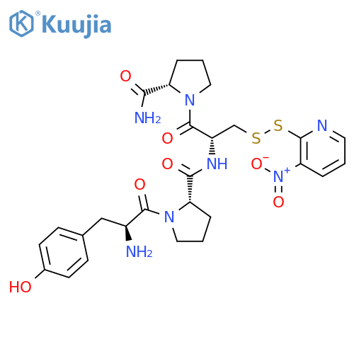 L-Prolinamide, L-tyrosyl-L-prolyl-3-[(3-nitro-2-pyridinyl)dithio]-L-alanyl- structure