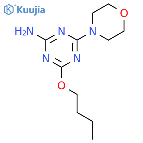 1,3,5-Triazin-2-amine, 4-butoxy-6-(4-morpholinyl)- structure