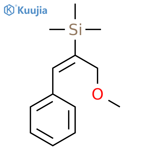 Silane, [1-(methoxymethyl)-2-phenylethenyl]trimethyl- structure