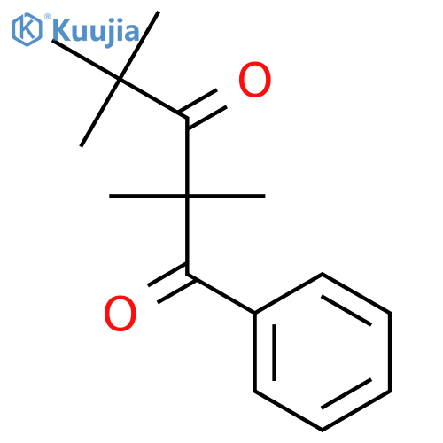 1,3-Pentanedione, 2,2,4,4-tetramethyl-1-phenyl- structure