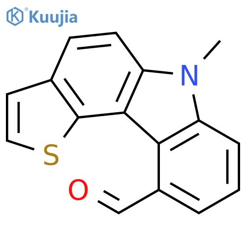6H-Thieno[3,2-c]carbazole-10-carboxaldehyde, 6-methyl- structure