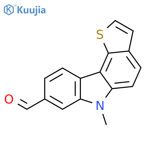 6H-Thieno[3,2-c]carbazole-8-carboxaldehyde, 6-methyl- structure