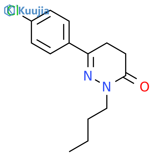 3(2H)-Pyridazinone, 2-butyl-6-(4-chlorophenyl)-4,5-dihydro- structure