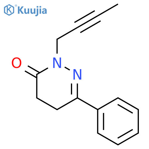 3(2H)-Pyridazinone, 2-(2-butynyl)-4,5-dihydro-6-phenyl- structure