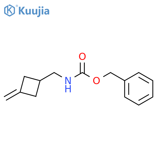 Phenylmethyl N-[(3-methylenecyclobutyl)methyl]carbamate structure