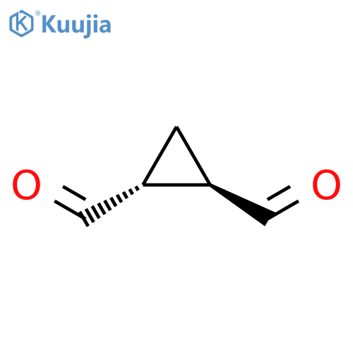 rac-(1R,2R)-cyclopropane-1,2-dicarbaldehyde structure