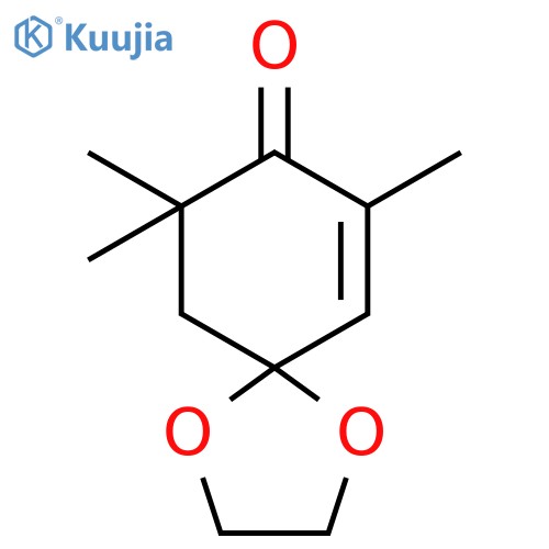 7,9,9-Trimethyl-1,4-dioxaspiro4.5dec-6-en-8-one structure
