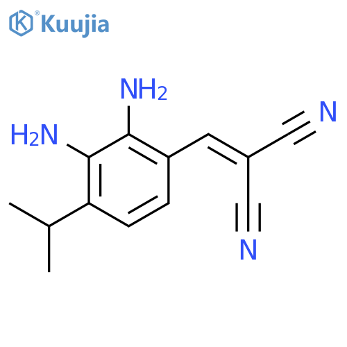 Propanedinitrile,2-[[2,3-diamino-4-(1-methylethyl)phenyl]methylene]- structure