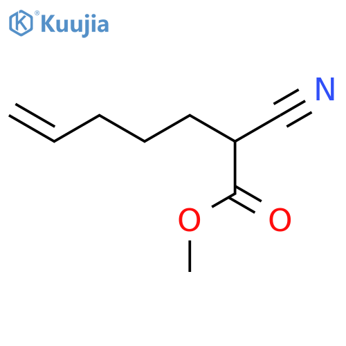 6-Heptenoic acid, 2-cyano-, methyl ester structure