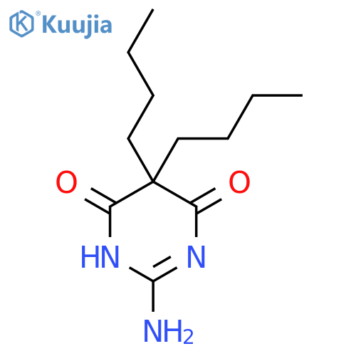 4,6(1H,5H)-Pyrimidinedione, 2-amino-5,5-dibutyl- structure