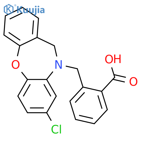 Benzoic acid, 2-[(8-chlorodibenz[b,f][1,4]oxazepin-10(11H)-yl)methyl]- structure