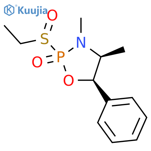 1,3,2-Oxazaphospholidine,2-(ethylsulfinyl)-3,4-dimethyl-5-phenyl-, 2-oxide, [2S-(2a,4b,5b)]- (9CI) structure