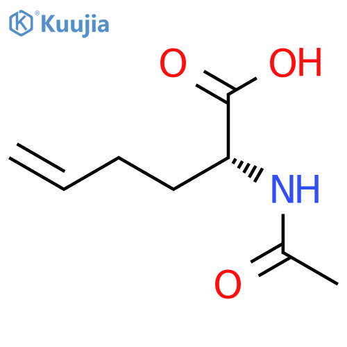 5-Hexenoic acid, 2-(acetylamino)-, (R)- structure
