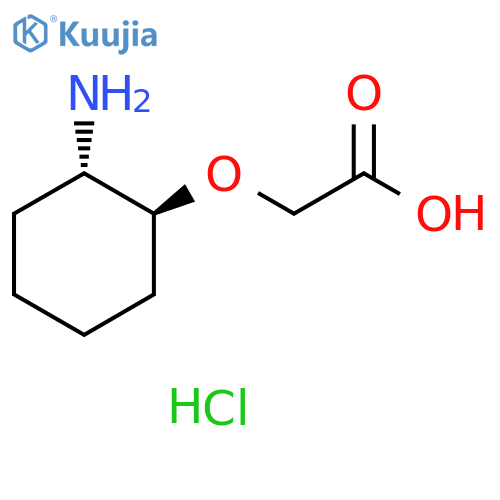 2-{(1S,2S)-2-aminocyclohexyloxy}acetic acid hydrochloride structure