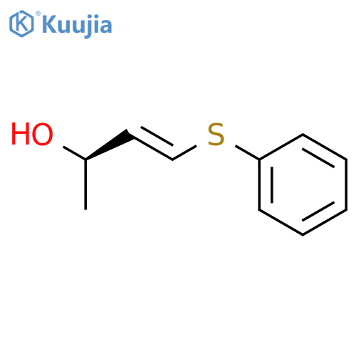 3-Buten-2-ol, 4-(phenylthio)-, (R)- structure