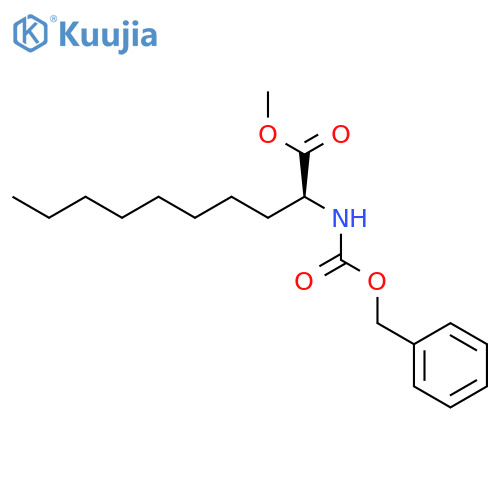 Decanoic acid, 2-[[(phenylmethoxy)carbonyl]amino]-, methyl ester, (S)- structure