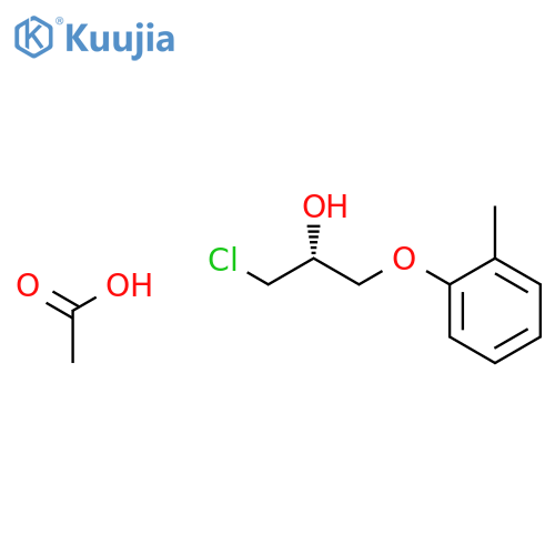 2-Propanol, 1-chloro-3-(2-methylphenoxy)-, acetate, (R)- structure
